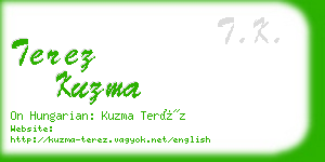 terez kuzma business card